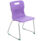 Titan Skid Base Chair, Size 5, in purple with a sleek design and chrome legs.
