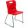 Titan Skid Base Chair, Size 5, with a red seat and chrome skid base.