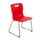 Titan Skid Base Chair, Size 5, with a red seat and chrome skid base.