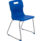 Titan Skid Base Chair, Size 6, in blue with a sleek design and a silver metal frame.