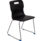 Titan Skid Base Chair, Size 6, featuring a black seat and chrome skid base with blue feet.