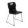 Titan Skid Base Chair, Size 6, featuring a black seat and chrome skid base with blue feet.