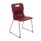 Titan Skid Base Chair, Size 6, in burgundy with a sleek design and silver metal base.