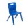 Titan One Piece Chair, Size 3, in vibrant blue, featuring a sturdy design and easy-to-grip handle.