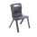 Titan One Piece Chair, Size 3, in Charcoal, featuring a sturdy design and ergonomic backrest.