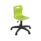Titan Swivel Junior Chair, Size 3-9, lime seat, black plastic base with castors. Ideal for kids' spaces.