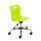 Titan Swivel Junior Chair, Size 3-4, Lime seat, Chrome base, with castors for mobility.