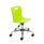 Titan Swivel Junior Chair, Size 3-4, Lime seat, Chrome base, with castors for mobility.
