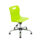 Titan Swivel Junior Chair in lime with chrome base and glides, suitable for size 3-4.