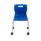 Titan Move 4 Leg Chair with Castors in blue, featuring ergonomic support and a sturdy steel frame, perfect for educational spaces.