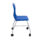 Titan Move 4 Leg Chair with Castors in blue, featuring ergonomic lumbar support and a sturdy steel frame.