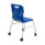 Titan Move 4 Leg Chair with Castors, blue polypropylene seat, sturdy steel frame, ergonomic design, ideal for educational spaces.