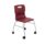 Titan Move 4 Leg Chair with castors in burgundy, featuring a sturdy frame and ergonomic seat design.