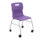 Titan Move 4 Leg Chair with Castors in purple, featuring a modern design and a sturdy metal frame.