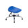 Titan Swivel Junior Stool, Size 5-6, blue seat with chrome base and glides. Ideal for children's use.