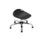 Titan Swivel Junior Stool, Size 5-6, black seat, chrome base with glides.