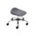 Titan Swivel Junior Stool, Size 5-6, charcoal seat, chrome base with castors.