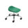 Titan Swivel Junior Stool in green with chrome base and castors, suitable for size 5-6.