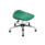 Titan Swivel Junior Stool, Size 5-6, green seat with chrome base and glides. Ideal for kids' seating.