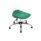 Titan Swivel Junior Stool, Size 5-6, green seat with chrome base and glides. Ideal for kids' seating.
