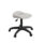 Titan Swivel Junior Stool, Size 5-6, Grey seat, Black plastic base with castors. Ideal for children's use.