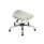 Titan Swivel Junior Stool in grey with chrome base and glides, suitable for size 5-6.