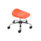 Titan Swivel Junior Stool, Size 5-6, with an orange seat and chrome base on castors.