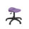 Titan Swivel Junior Stool, Size 5-6, purple plastic seat, black base with castors.