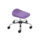 Titan Swivel Junior Stool, Size 5-6, with purple seat and chrome base on castors.