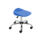 Titan Swivel Senior Stool, Size 5-6, blue seat, chrome base with castors. Ideal for versatile seating needs.