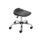 Titan Swivel Senior Stool with Chrome Base, Castors, height-adjustable. Suitable for educational spaces, anti-tilt design.