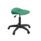 Titan Swivel Senior Stool, Size 5-6, green plastic seat, black plastic base with castors.