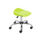 Titan Swivel Senior Stool, Size 5-6, Lime seat with chrome base and castors.