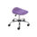 Titan Swivel Senior Stool, Size 5-6, purple seat and chrome base with castors for mobility.