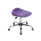 Titan Swivel Senior Stool, Size 5-6, purple seat with chrome base and glides.