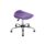 Titan Swivel Senior Stool, Size 5-6, purple seat with chrome base and glides.