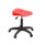 Titan Swivel Senior Stool, Size 5-6, red seat, black plastic base with castors. Ideal for office or study use.