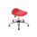 Titan Swivel Senior Stool, Size 5-6, red seat with chrome base and glides.