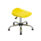 Titan Swivel Senior Stool, Size 5-6, yellow seat, chrome base with glides.