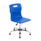 Titan Swivel Senior Chair, Size 5-6, blue seat with chrome base and glides.