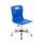 Titan Swivel Senior Chair, Size 5-6, blue seat with chrome base and glides.