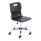 Titan Swivel Senior Chair, Size 5-6, black seat, chrome base with castors. Modern and functional design.