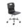 Titan Swivel Senior Chair, Size 5-6, black seat, chrome base with castors. Modern and functional design.