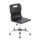 Titan Swivel Senior Chair, Size 5-6, Black seat, Chrome base with glides. Suitable for educational and office use.