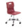 Titan Swivel Senior Chair, Size 5-6, burgundy seat, chrome base with castors.
