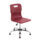 Titan Swivel Senior Chair, Size 5-6, Burgundy seat, Chrome base with glides. Ergonomic design for comfort.