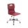 Titan Swivel Senior Chair, Size 5-6, Burgundy seat, Chrome base with glides. Ergonomic design for comfort.