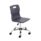 Titan Swivel Senior Chair in Charcoal with Chrome Base and Castors, Size 5-6.