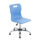 Titan Swivel Senior Chair, Size 5-6, Sky Blue seat, Chrome base with glides.