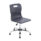 Titan Swivel Senior Chair, Size 5-6, Charcoal seat, Chrome base with glides. Ideal for office or classroom use.